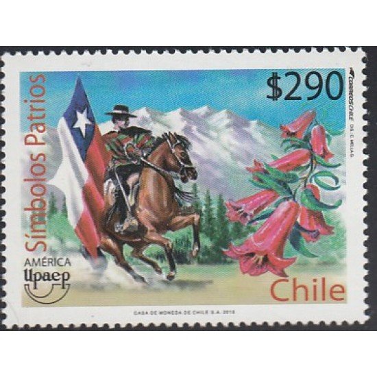 Upaep Chile 1961 2010 Símbolos Patrios caballo horse MNH Upaep Chile 1961 2010 Símbolos Patrios caballo horse MNH