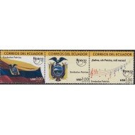 Upaep Ecuador 2259/61 2010 Símbolos Patrios MNH Upaep Ecuador 2259/61 2010 Símbolos Patrios MNH