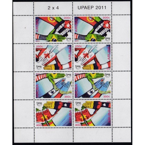 Upaep Aruba 540/43 Mini hoja 2011 Uniendo culturas MNH