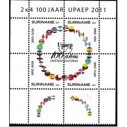 Upaep Suriname 2206/09 2011 100 años uniendo culturas MNH Upaep Suriname 2206/09 2011 100 años uniendo culturas MNH