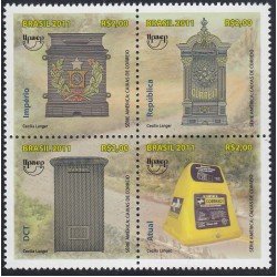 Upaep Brasil 3164/67 2011 Imperio República DCT Atual MNH