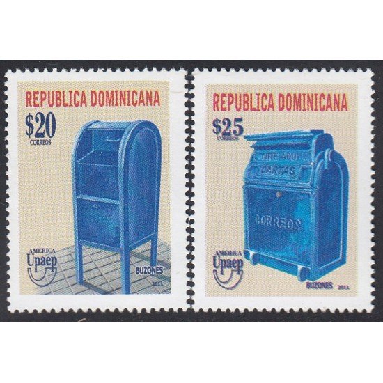 Upaep Rep Dominicana 1206/07 2011 Buzones MNH Upaep Rep Dominicana 1206/07 2011 Buzones MNH