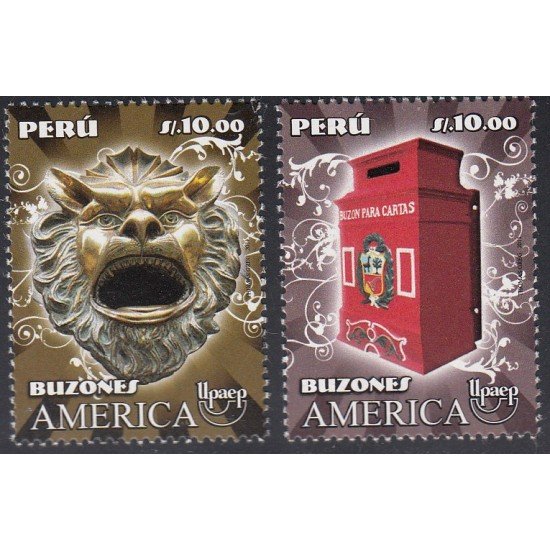 Upaep Perú 1990/91 2011 Buzones MNH Upaep Perú 1990/91 2011 Buzones MNH