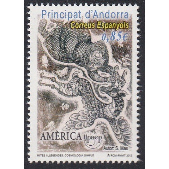 Upaep Andorra 2012 Mitología MNH Upaep Andorra 2012 Mitología MNH