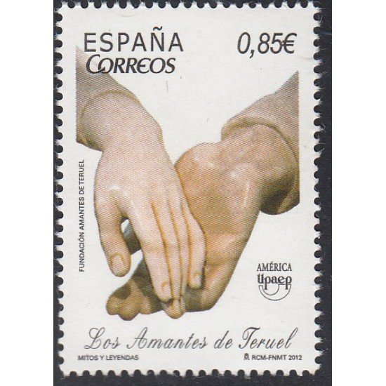 Upaep España 2012 Los amantes de Teruel MNH Upaep España 2012 Los amantes de Teruel MNH