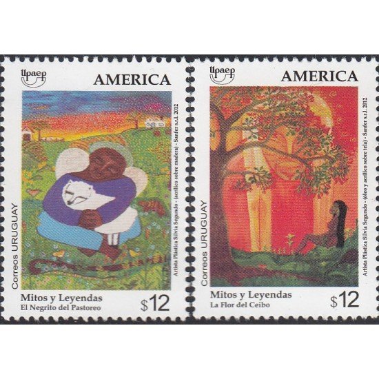 Upaep Uruguay 2574/75  2012 El negrito del pastoreo MNH