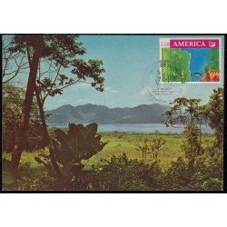 Upaep Honduras 277/78 1990 Carabela y pez SPD FDC Sobre Primer Día Upaep Honduras 277/78 1990 Carabela y pez SPD FDC Sobre Primer Día