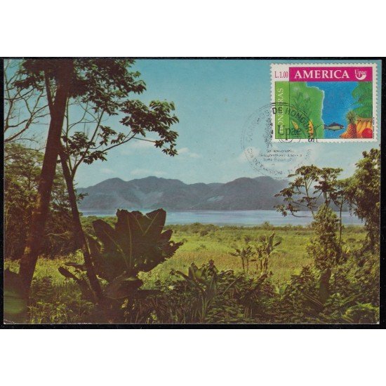 Upaep Honduras 277/78 1990 Carabela y pez SPD FDC Sobre Primer Día Upaep Honduras 277/78 1990 Carabela y pez SPD FDC Sobre Primer Día