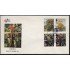 Upaep Costa Rica 536/39 1990 Ara Macao Ambigua SPD FDC Sobre Primer Día
