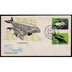 Upaep Argentina 1831/32 1993 Eubalaena australis SPD FDC Sobre Primer Día Upaep Argentina 1831/32 1993 Eubalaena australis SPD FDC Sobre Primer Día