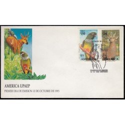 Upaep Chile 1182/83 1993 Cyanoliseus Hippocamelus SPD FDC Sobre Primer Día Upaep Chile 1182/83 1993 Cyanoliseus Hippocamelus SPD FDC Sobre Primer Día