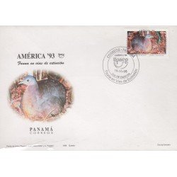 Upaep Panamá 1126 1993 bird Tinamus major SPD FDC Sobre Primer Día Upaep Panamá 1126 1993 bird Tinamus major SPD FDC Sobre Primer Día