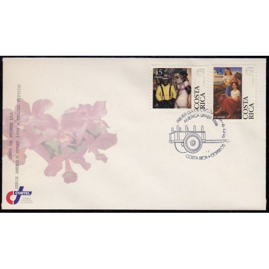 Upaep Costa Rica 615/16 1996 Manuel dela Cruz SPD FDC Sobre Primer Día Upaep Costa Rica 615/16 1996 Manuel dela Cruz SPD FDC Sobre Primer Día