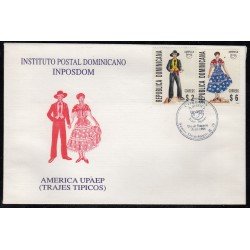 Upaep Rep. Dominicana 1236/37 1996 Traje de Hombre SPD FDC Sobre Primer Día Upaep Rep. Dominicana 1236/37 1996 Traje de Hombre SPD FDC Sobre Primer Día
