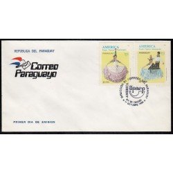 Upaep Paraguay 2710/11 1996 Trajes típicos SPD FDC Sobre Primer Día Upaep Paraguay 2710/11 1996 Trajes típicos SPD FDC Sobre Primer Día