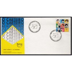 Upaep Brasil 2309 1997 Reacción de los destinatarios SPD FDC Sobre Primer Día Upaep Brasil 2309 1997 Reacción de los destinatarios SPD FDC Sobre Primer Día