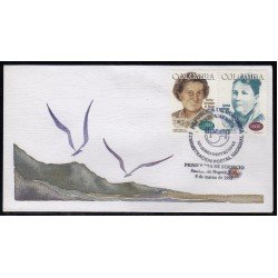Upaep Colombia 1092-993 1998 Soledad Román Berta SPD FDC Sobre Primer Día Upaep Colombia 1092-993 1998 Soledad Román Berta SPD FDC Sobre Primer Día