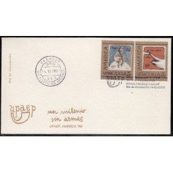 Upaep Venezuela 2169AH/2169AJ 1999 Rifle mano Ángel SPD FDC Sobre Primer Día Upaep Venezuela 2169AH/2169AJ 1999 Rifle mano Ángel SPD FDC Sobre Primer Día