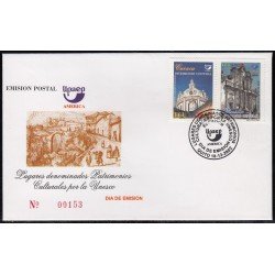 Upaep Ecuador 1621B/C 2001 Iglesia de la Compañía SPD FDC Sobre Primer Día Upaep Ecuador 1621B/C 2001 Iglesia de la Compañía SPD FDC Sobre Primer Día