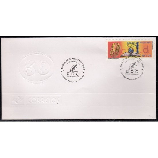 Upaep Brasil 3280 2002 Alegoría SPD FDC Sobre Primer Día Upaep Brasil 3280 2002 Alegoría SPD FDC Sobre Primer Día