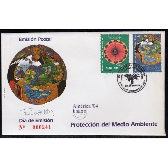 Upaep Ecuador 1806/07 2004 Composición SPD FDC Sobre Primer Día
