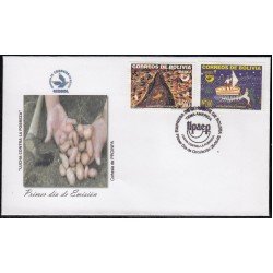 Upaep Bolivia 1195/96 2005 Lucha contra la pobreza SPD FDC Sobre Primer Día Upaep Bolivia 1195/96 2005 Lucha contra la pobreza SPD FDC Sobre Primer Día