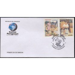 Upaep Paraguay 2948A/B 2005 Lucha contra la pobreza SPD FDC Sobre Primer Día Upaep Paraguay 2948A/B 2005 Lucha contra la pobreza SPD FDC Sobre Primer Día