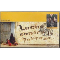 Upaep Perú 1517 2005 Lucha contra la pobreza SPD FDC Sobre Primer Día Upaep Perú 1517 2005 Lucha contra la pobreza SPD FDC Sobre Primer Día