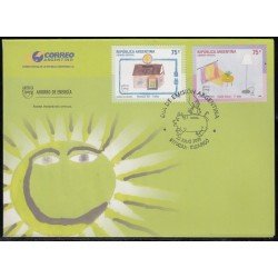 Upaep Argentina 2622/23 2006 El nuevo milenio sin armas SPD FDC Sobre Primer Día