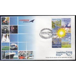 Upaep Chile 1720/23 2006 Ahorro de energía SPD FDC Sobre Primer Día