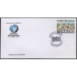 Upaep Paraguay 3011 2008 Fiestas Nacionales SPD FDC Sobre Primer Día Upaep Paraguay 3011 2008 Fiestas Nacionales SPD FDC Sobre Primer Día