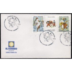 Upaep Uruguay 2377/78 2008 Fiestas Nacionales SPD FDC Sobre Primer Día Upaep Uruguay 2377/78 2008 Fiestas Nacionales SPD FDC Sobre Primer Día