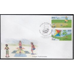 Upaep Costa Rica 2009 904/05 Bolinchas Papalotes SPD FDC Sobre Primer Día Upaep Costa Rica 2009 904/05 Bolinchas Papalotes SPD FDC Sobre Primer Día
