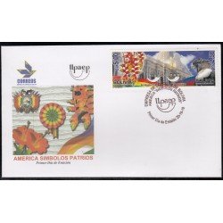 Upaep Bolivia 1399/400 2010 Símbolos Patrios SPD FDC Sobre Primer Día Upaep Bolivia 1399/400 2010 Símbolos Patrios SPD FDC Sobre Primer Día