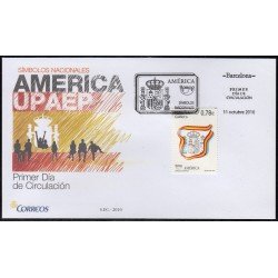 Upaep España 4602 2010 Símbolos Nacionales SPD FDC Sobre Primer Día Upaep España 4602 2010 Símbolos Nacionales SPD FDC Sobre Primer Día
