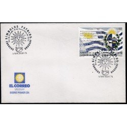 Upaep Uruguay 2448/49 2010 Símbolos Patrios SPD FDC Sobre Primer Día Upaep Uruguay 2448/49 2010 Símbolos Patrios SPD FDC Sobre Primer Día