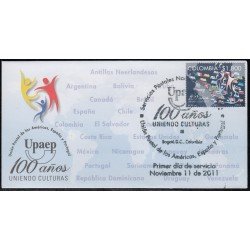 Upaep Colombia HB 71 2011 Unión Postal Américas SPD FDC Sobre Primer Día
