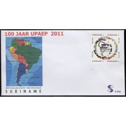 Upaep Suriname 2206/09 2011 100 años uniendo culturas SPD FDC Sobre Primer Día Upaep Suriname 2206/09 2011 100 años uniendo culturas SPD FDC Sobre Primer Día