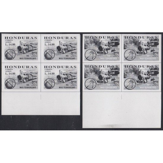 Upaep 1999 Honduras Variedad variety Pruebas proof Tren train Bl.4