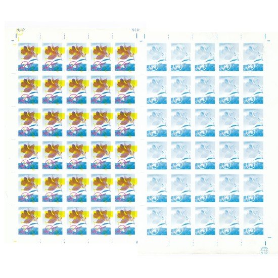 Upaep 1999 Honduras Variedad variety Pruebas proof Flor Flora flower Hojas