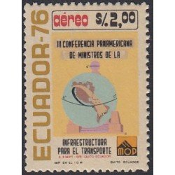Ecuador A- 626 1976 Infraestructura para el transporte MNH Ecuador A- 626 1976 Infraestructura para el transporte MNH