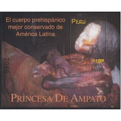 Perú Hojita block 14 1998 Princesa de Ampato MNH Perú Hojita block 14 1998 Princesa de Ampato MNH