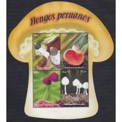 Perú Hojita block 37 2007 Hongos peruanos setas mushrooms MNH