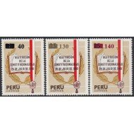 Perú 700/02 1981 Restitución de la Constitucionalidad MNH Perú 700/02 1981 Restitución de la Constitucionalidad MNH