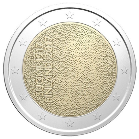Finlandia 2017 2 € euros conmemorativos 100 Av. Independencia Finlandia 2017 2 € euros conmemorativos 100 Av. Independencia