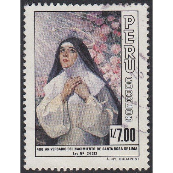 Perú 825 1986 400 Aniversario de Sta Rosa de Lima Usado