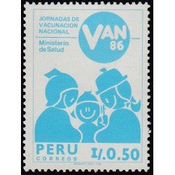 Perú 841 1986 Jornada de Vacunación Nacional MNH