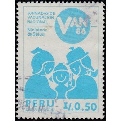 Perú 841 1986 Jornada de Vacunación Nacional Usado
