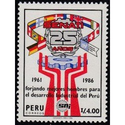 Perú 852 1986 25 Aniversario de la Creación de SENATI Usado