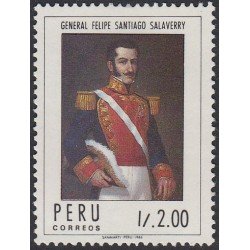 Perú 858 1987 General Felipe Santiago Aberry MNH